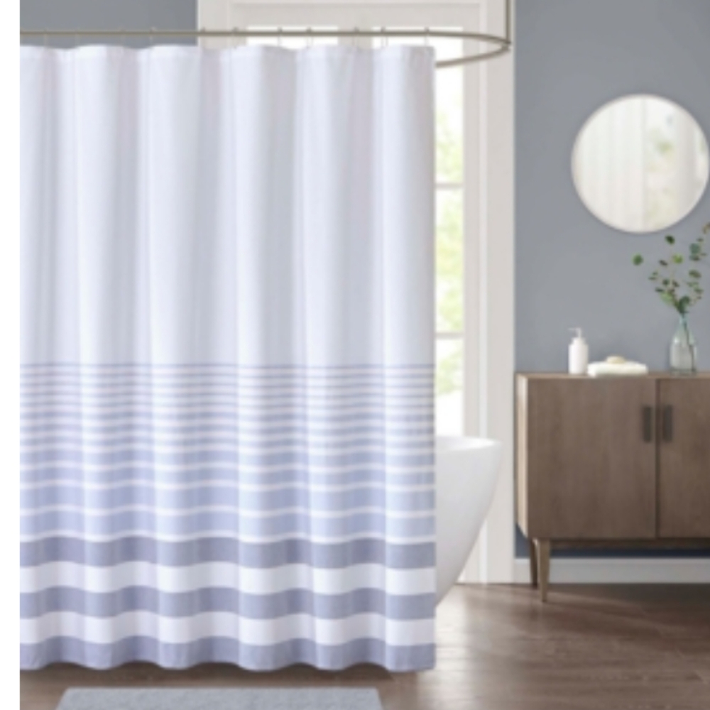 Decor Studio Pilot Stripe 72" x 72" Shower Curtain